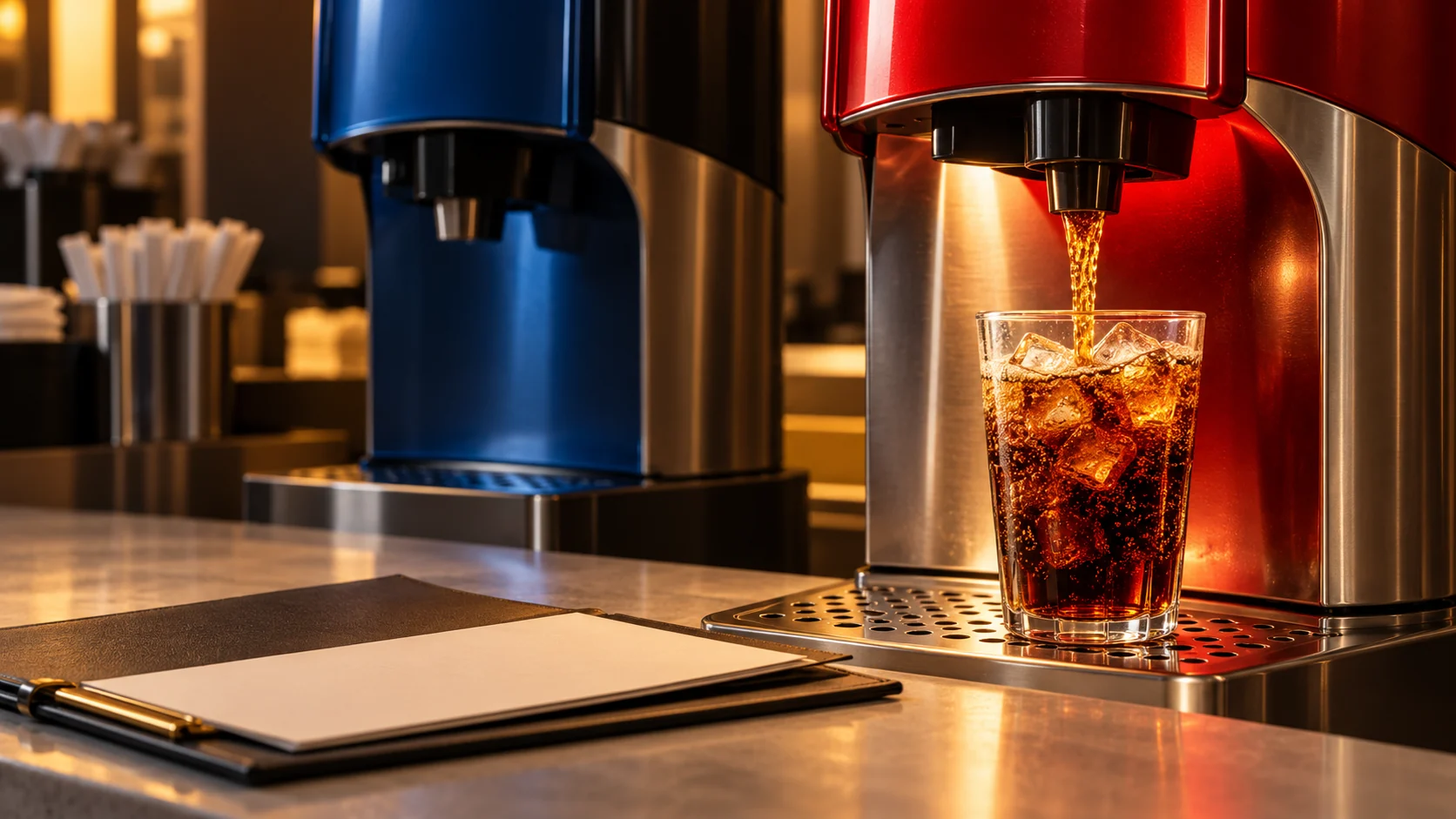 AI ilustracija uz vijest: KFC nakon nekoliko desetljeća prelazi na Coca-Cola napitke u američkim restoranima
